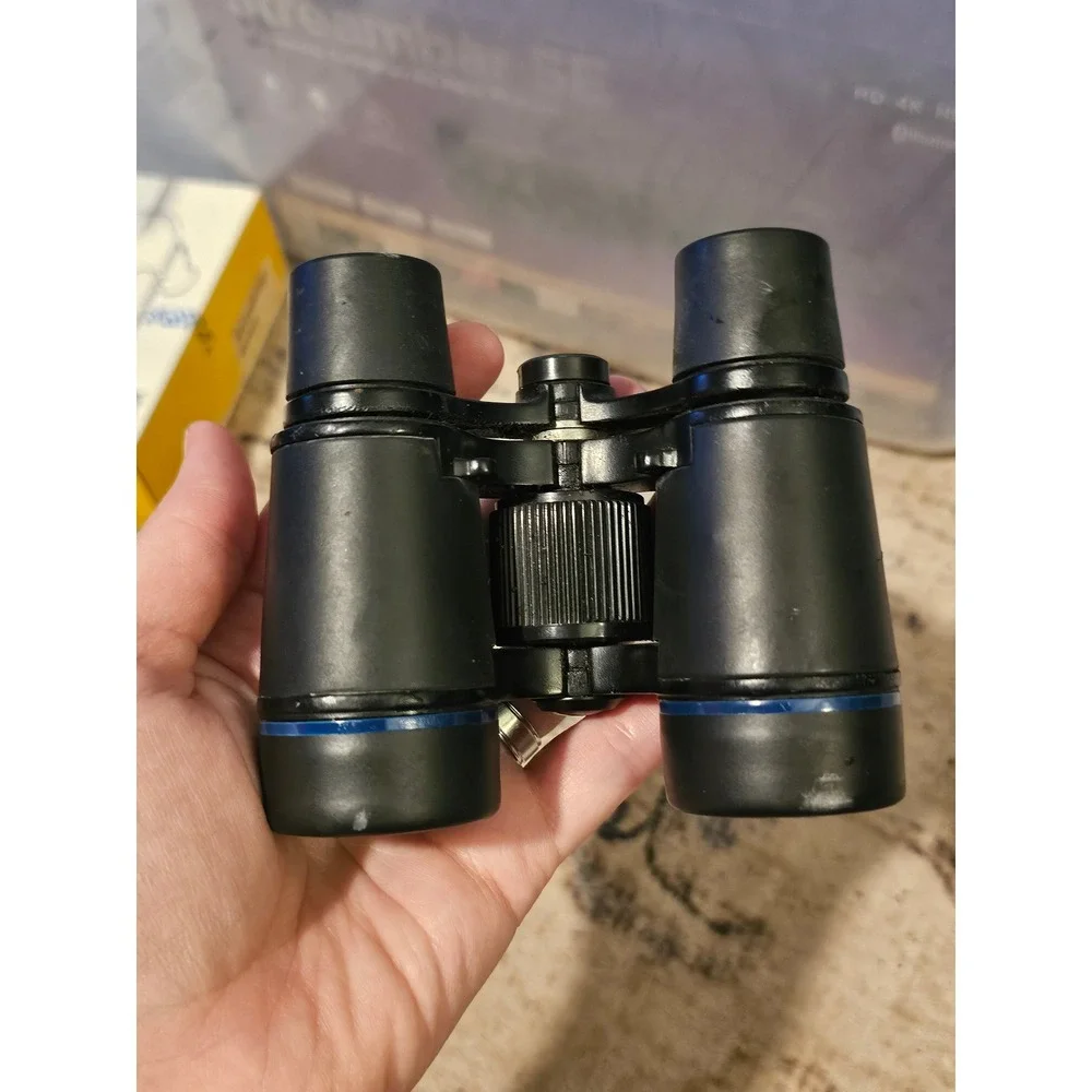 Meade 4x30 Compact Binoculars Black Blue Trim 217ft/1000yds Field of View
